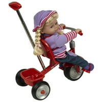 Детски Концепти 12 Бебешка Кукла Со Црвен Трицикл-Возраст Години и повеќе