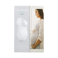 Комплет за кастинг на стомакот со мала круша, очекувајќи да се чува бременост на мама, бремена калап за стомакот, бело