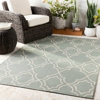 Уметнички ткајачи Алфреско Трелис област килим, крем за мудрец, 3'7 5'7