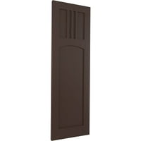 Екена Милхаурд 15 W 61 H TRUE FIT PVC SAN MIGUEL MISSION Style Fixed Mount Sulters, Raisin Brown