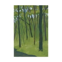 Трговска марка ликовна уметност „Пролетно шума темно зелена“ уметност од Кетрин Ловел